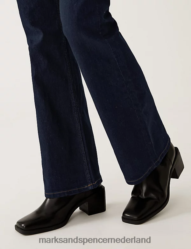 Marks & Spencer unisex Bootcut jeans van Eva indigo-mix kleding N8VZP483