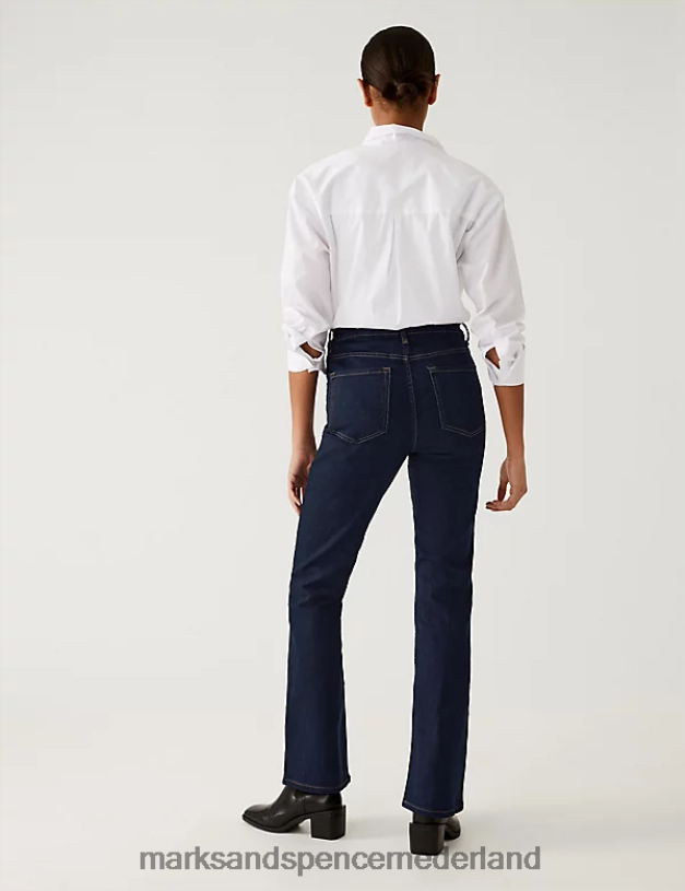 Marks & Spencer unisex Bootcut jeans van Eva indigo-mix kleding N8VZP483