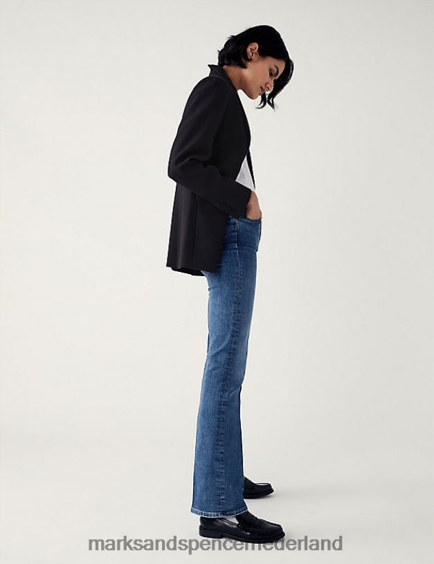 Marks & Spencer unisex Bootcut jeans van Eva licht indigo kleding N8VZP865