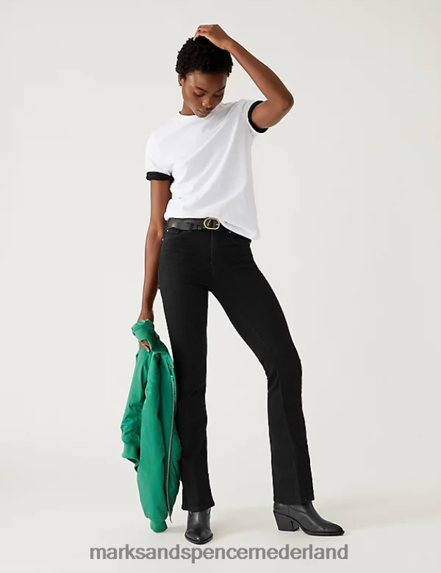 Marks & Spencer unisex Bootcut jeans van Eva zwarte mix kleding N8VZP862