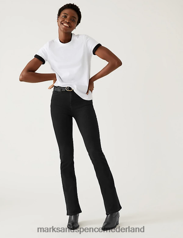 Marks & Spencer unisex Bootcut jeans van Eva zwarte mix kleding N8VZP862