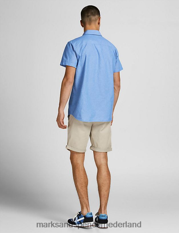 Marks & Spencer unisex chinoshort met normale pasvorm beige kleding N8VZP6690