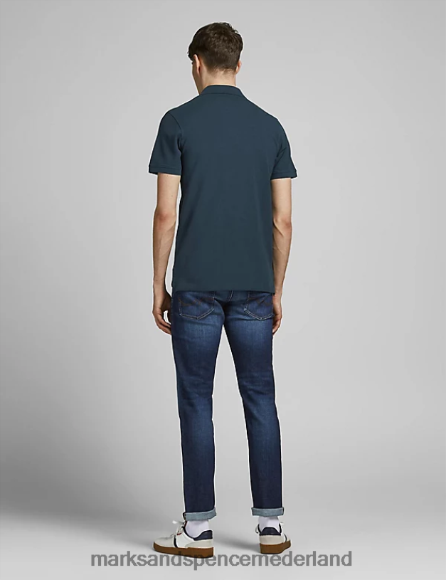 Marks & Spencer unisex poloshirt van puur katoen marine mix kleding N8VZP5275