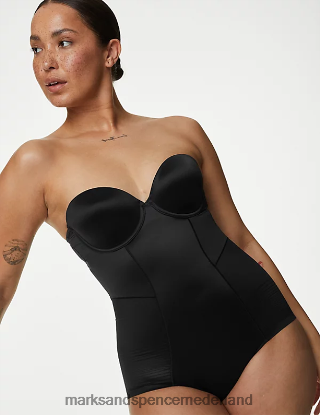 Marks & Spencer unisex body definiëren stevige controle bodysuit a-e zwart lingerie N8VZP3980