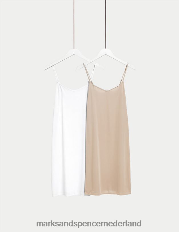 Marks & Spencer unisex 2 stuks diverse volledige slips rozenkwarts lingerie N8VZP4328