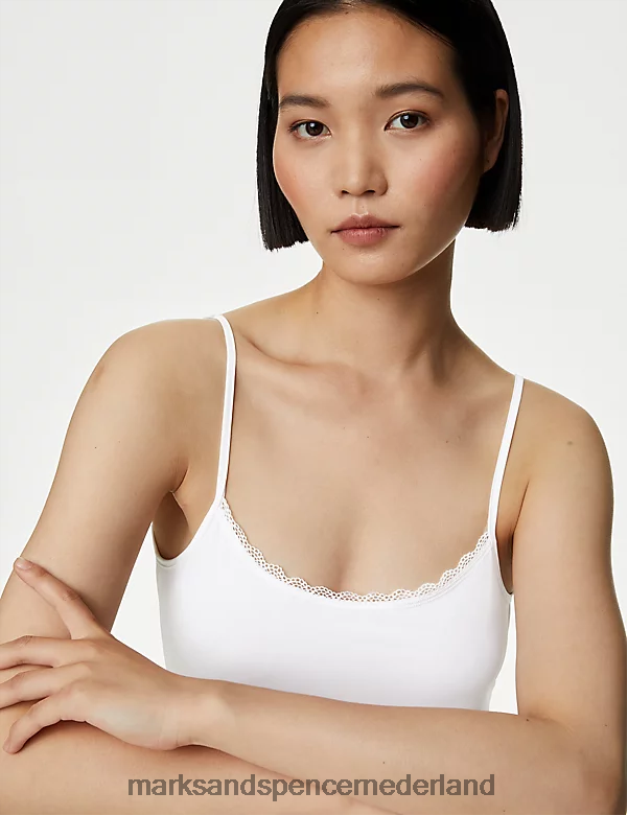 Marks & Spencer unisex koel comfort volledige slip wit lingerie N8VZP4206