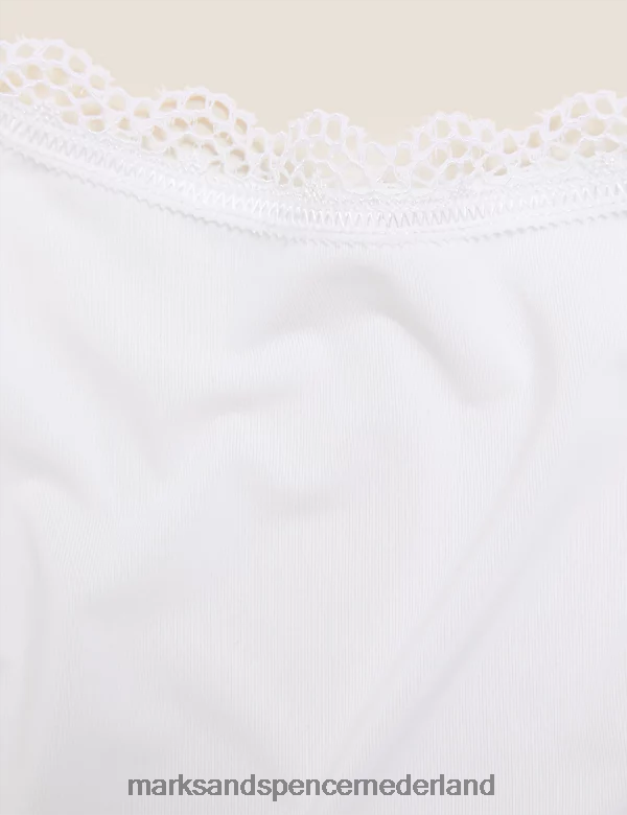Marks & Spencer unisex koel comfort volledige slip wit lingerie N8VZP4206