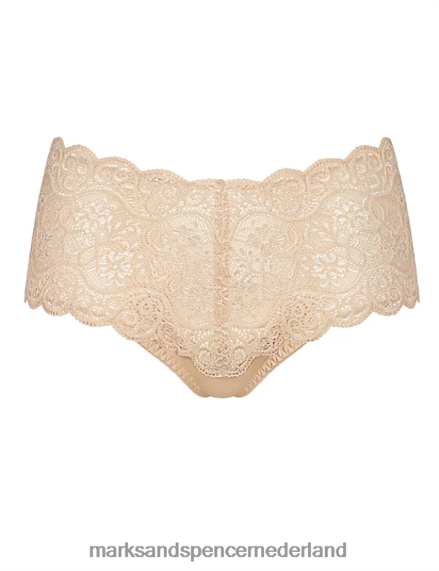 Marks & Spencer unisex Amourette 300 volledig kanten slipje biscuit lingerie N8VZP4628