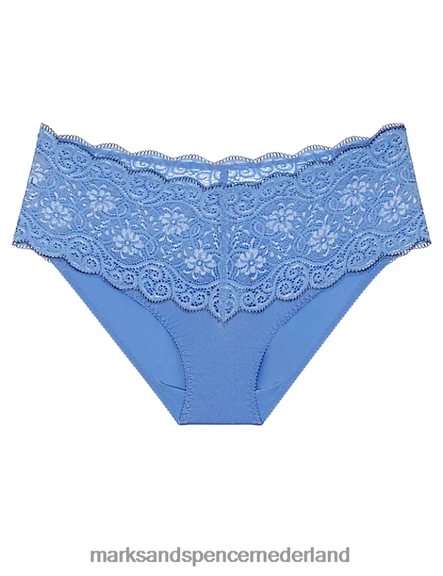 Marks & Spencer unisex Amourette 300 volledig kanten slipje lichtblauw lingerie N8VZP4629