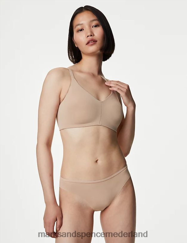 Marks & Spencer unisex 3pk flexifit geen vpl strings rozenkwarts lingerie N8VZP4171