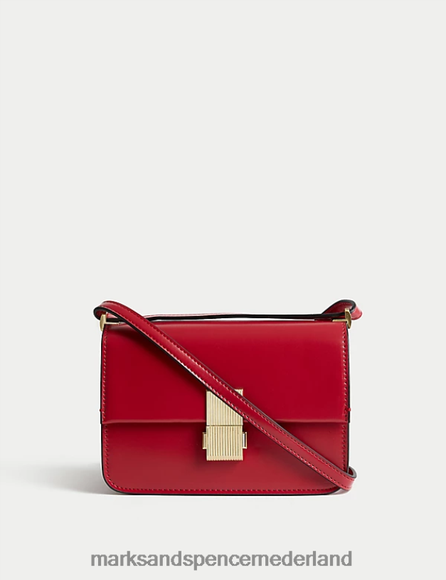 Marks & Spencer vrouwen Crossbodytas van kunstleer rood accessoires N8VZP1296