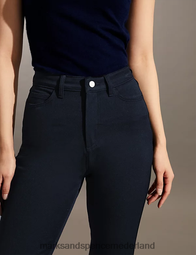 Marks & Spencer vrouwen 5-pocketbroek met rechte pijpen marine kleding N8VZP2518