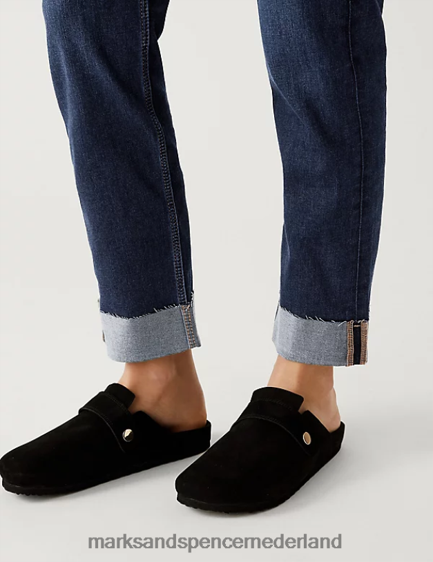 Marks & Spencer vrouwen Harper superzachte sigarettenjeans donkere indigo kleding N8VZP2768