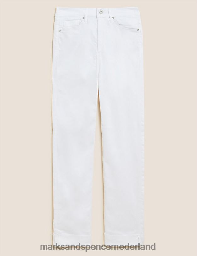 Marks & Spencer vrouwen Harper superzachte sigarettenjeans zacht wit kleding N8VZP3089