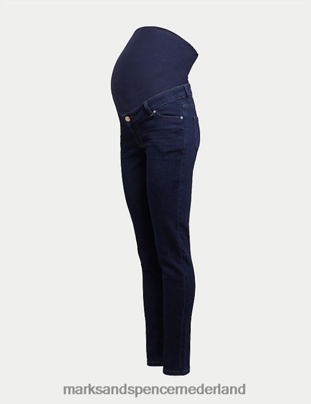 Marks & Spencer vrouwen zwangerschaps-klimop over skinny jeans met een buikje indigo kleding N8VZP3162