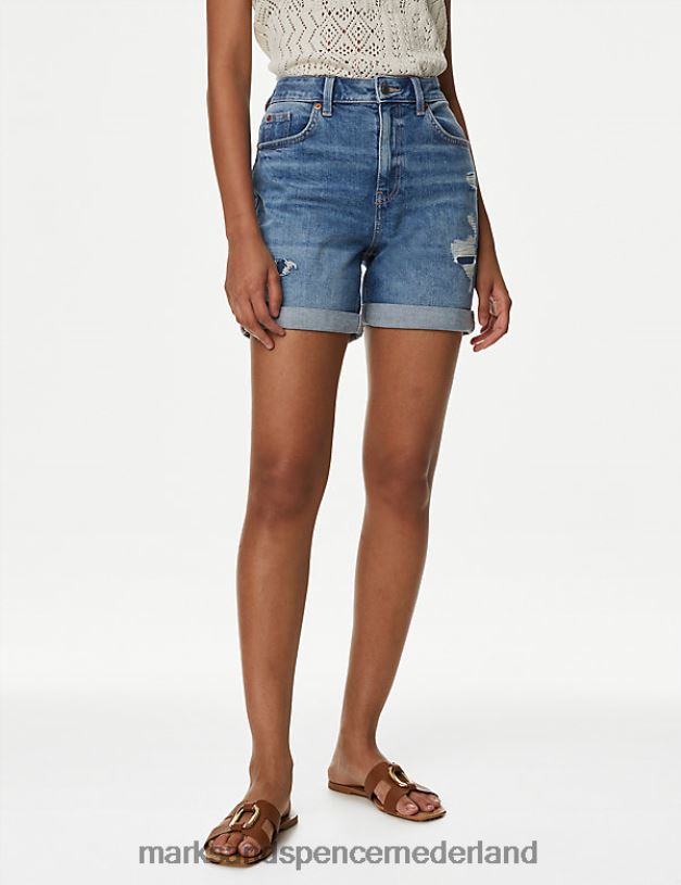 Marks & Spencer vrouwen denim boyfriend-short denimmix kleding N8VZP2805