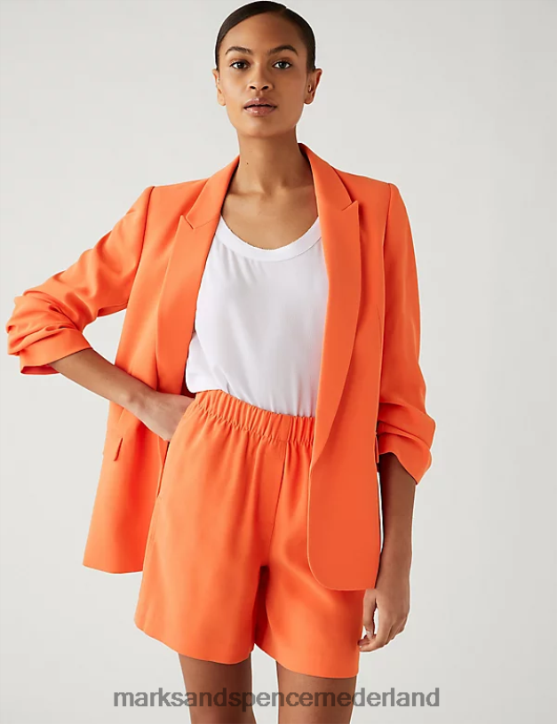 Marks & Spencer vrouwen korte broek met hoge taille mandarijn kleding N8VZP2509