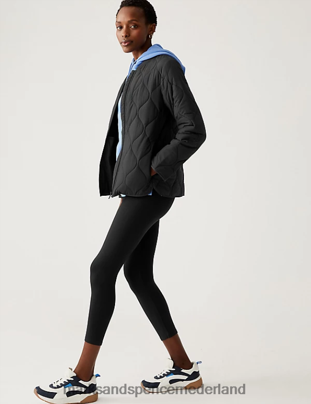 Marks & Spencer vrouwen cropped legging met hoge taille zwart kleding N8VZP2650