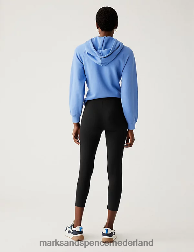 Marks & Spencer vrouwen cropped legging met hoge taille zwart kleding N8VZP2650