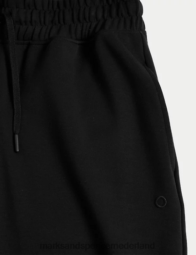 Marks & Spencer vrouwen culottes met hoge taille en wijde pijpen zwart kleding N8VZP2262