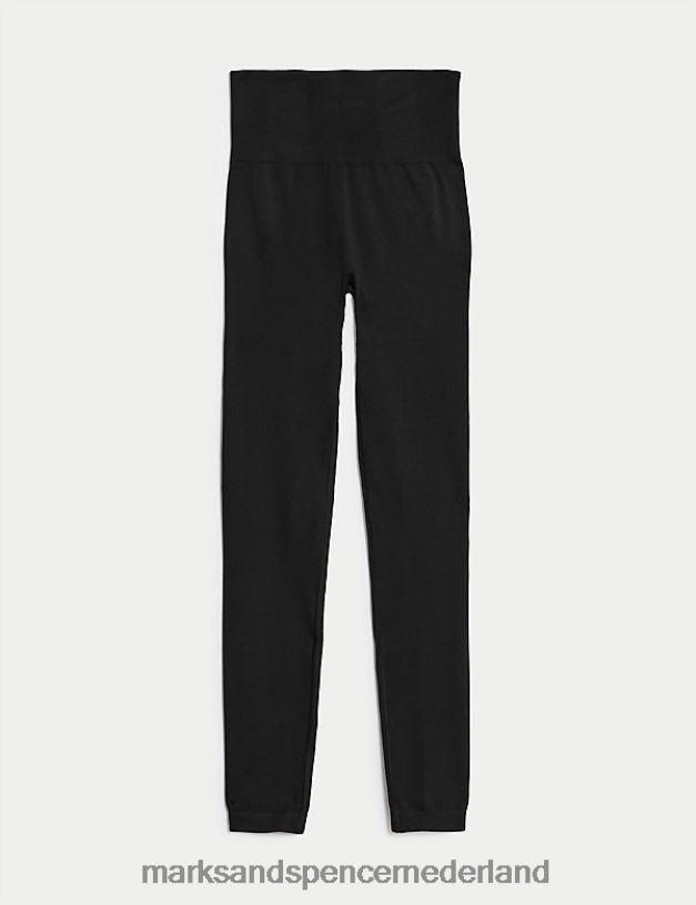 Marks & Spencer vrouwen go naadloze gymlegging met hoge taille zwart kleding N8VZP1938