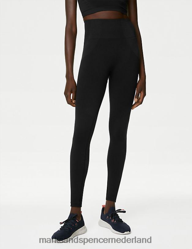 Marks & Spencer vrouwen go naadloze gymlegging met hoge taille zwart kleding N8VZP1938