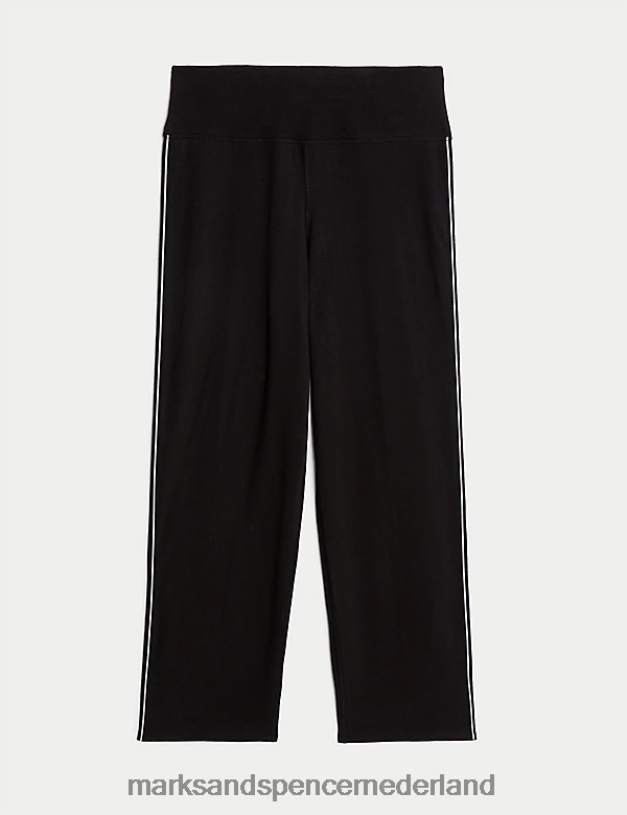 Marks & Spencer vrouwen yoga-joggingbroek met rechte pijpen zwart kleding N8VZP2847