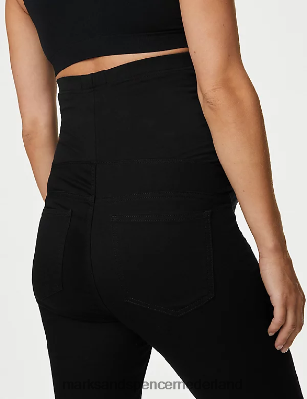 Marks & Spencer vrouwen zwangerschaps-jegging over buikjegging zwart kleding N8VZP2292