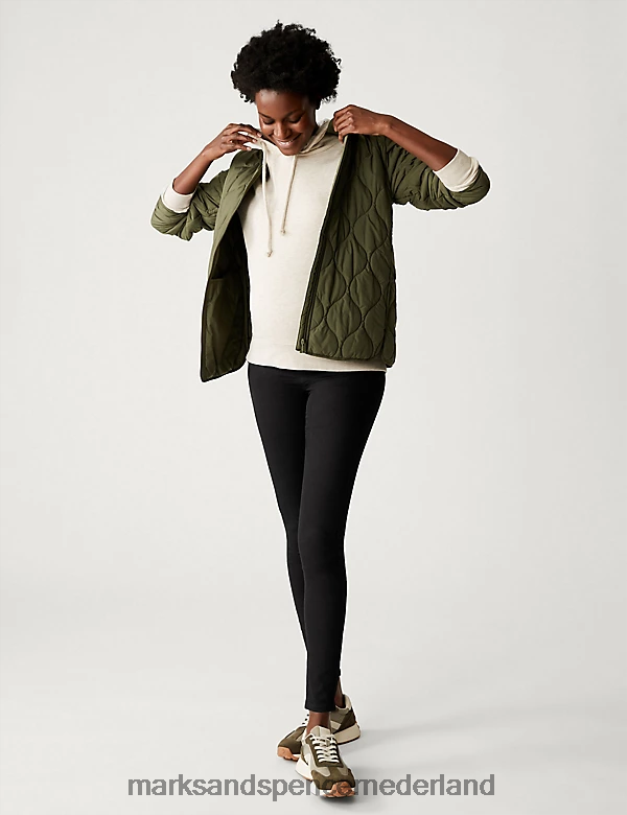 Marks & Spencer vrouwen zwangerschaps-jegging over buikjegging zwart kleding N8VZP2292