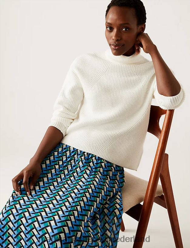 Marks & Spencer vrouwen geometrische geplooide midaxi rok multi kleding N8VZP1660