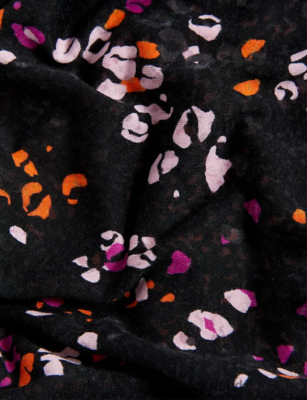 Marks & Spencer vrouwen 2-in-1 T-shirt met ronde hals en print mandarijn kleding N8VZP1140