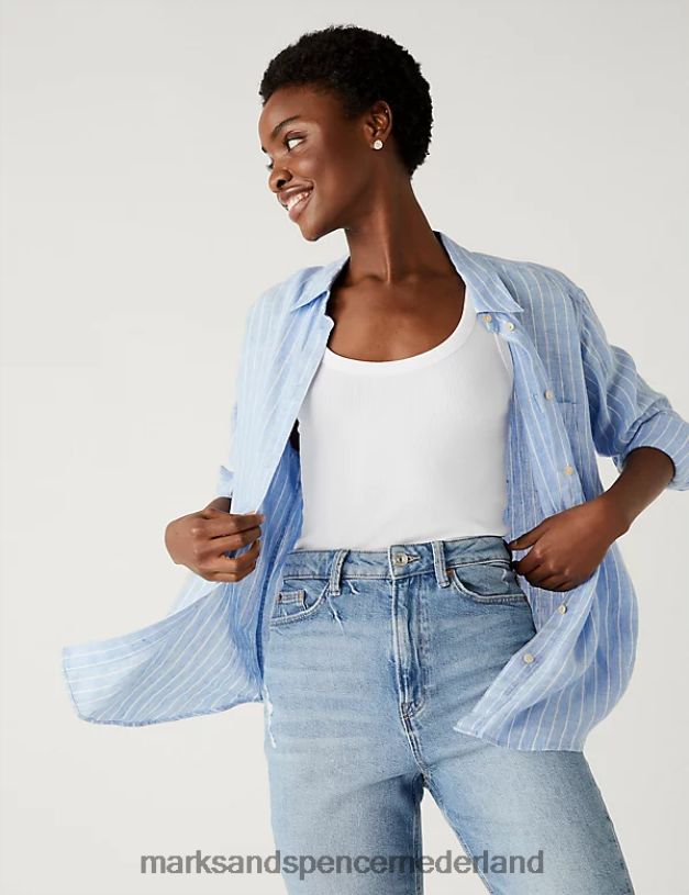 Marks & Spencer vrouwen 2 stuks katoenrijke geribde vesten zwart wit kleding N8VZP661