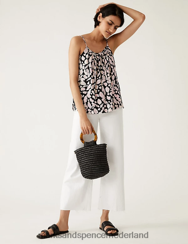 Marks & Spencer vrouwen bedrukte cami-top multi kleding N8VZP3184
