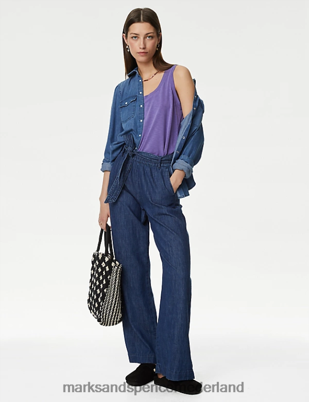 Marks & Spencer vrouwen modalrijke vesttop helder paars kleding N8VZP2711