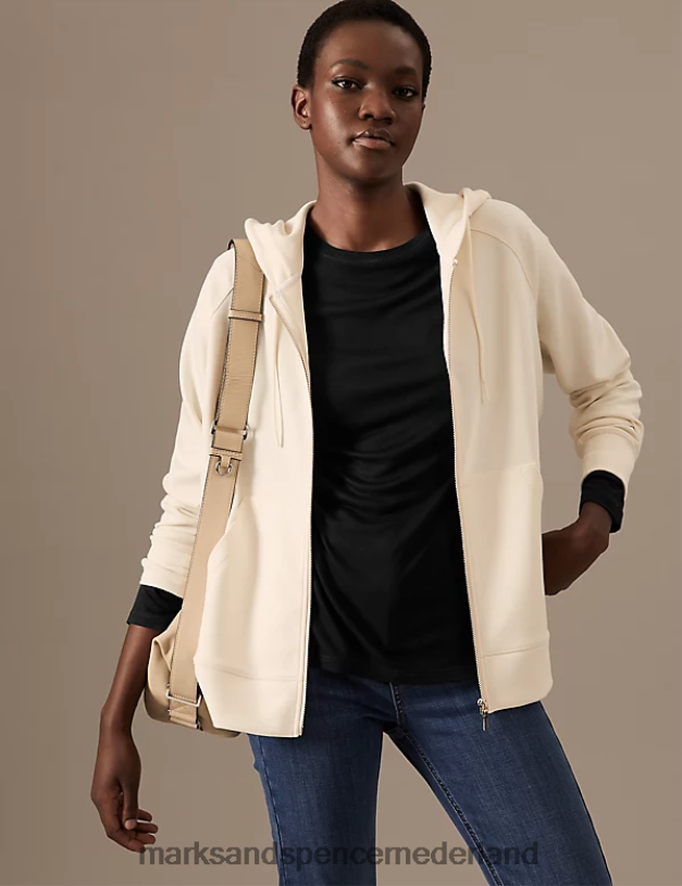 Marks & Spencer vrouwen top met ronde hals en lange mouwen zwart kleding N8VZP3147