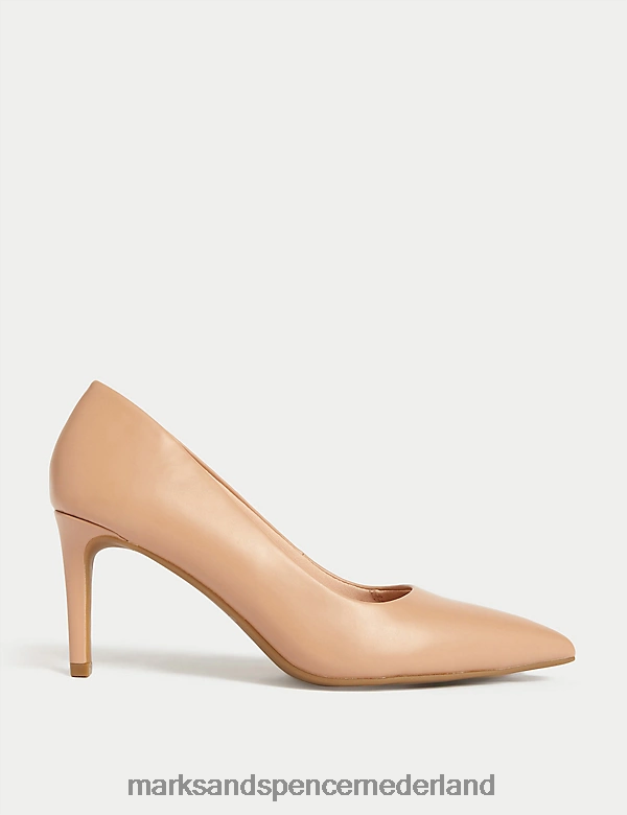 Marks & Spencer vrouwen Puntige pumps met stilettohak opaline schoenen N8VZP1225