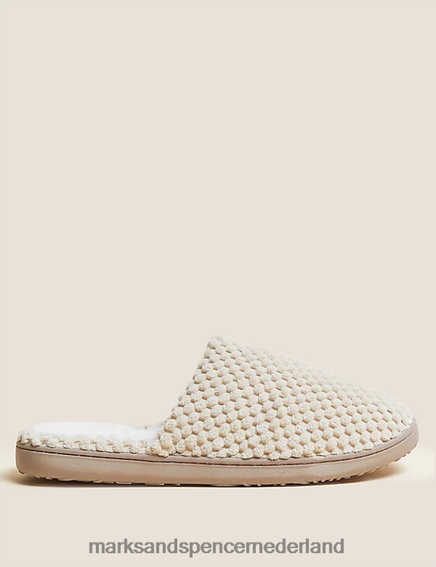 Marks & Spencer vrouwen Muiltjespantoffels met geheime steun nerts schoenen N8VZP3382